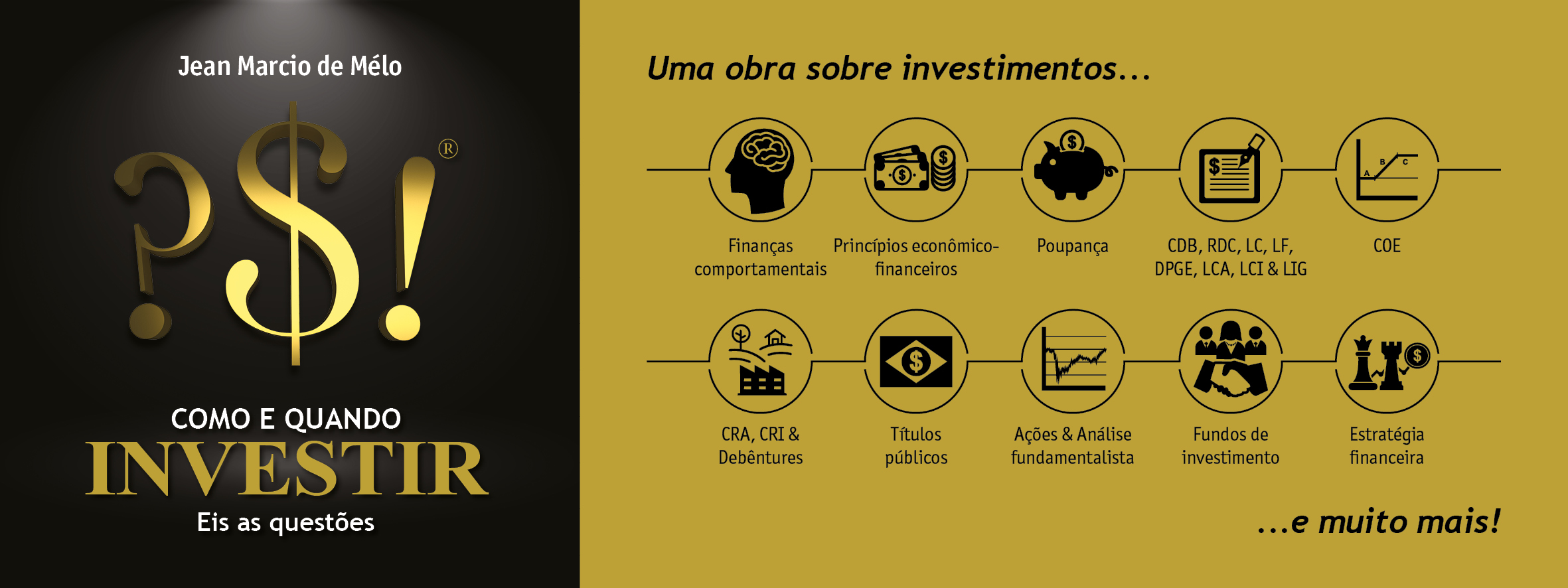 Estrutura do livro Como e Quando Investir — cinco partes e treze capítulos